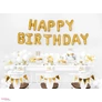 Kép 2/2 - Fólia lufi felirat Happy Birthday - arany