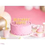 Kép 2/2 - Tortagyertya Happy birthday arany színű