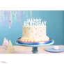 Kép 2/7 - Tortagyertya Happy birthday fehér színű