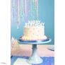 Kép 3/7 - Tortagyertya Happy birthday fehér színű