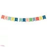 Kép 2/3 - Füzér Happy Birthday felirattal színes