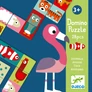 Kép 2/3 - DJECO Kétfeles Domino - Állatfelek, 28 db-os - Animo-puzzle