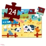 Kép 3/5 - DJECO formadobozos puzzle - Bocik és tehenek 24db-os