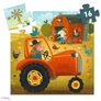 Kép 4/4 - DJECO formadobozos mini puzzle - Traktor 16-db-os