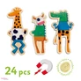 Kép 3/4 - DJECO Mágneses képkirakó - Vicces állatok - Crazy animals