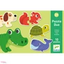 Kép 4/4 - DJECO Párosító puzzle - Állatos, 20 db-os