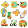 Kép 2/4 - DJECO Párosító puzzle - Járművek, 20 db-os - Duo Vehicles