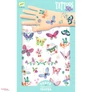 Kép 1/3 - DJECO Tetováló matricák - Álompillangók - Dream butterflies