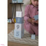 Kép 9/9 - Label Label fa játék építőkocka számokkal kék