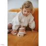 Kép 4/8 - Label Label fa játék montesszori toronyépítő nugát