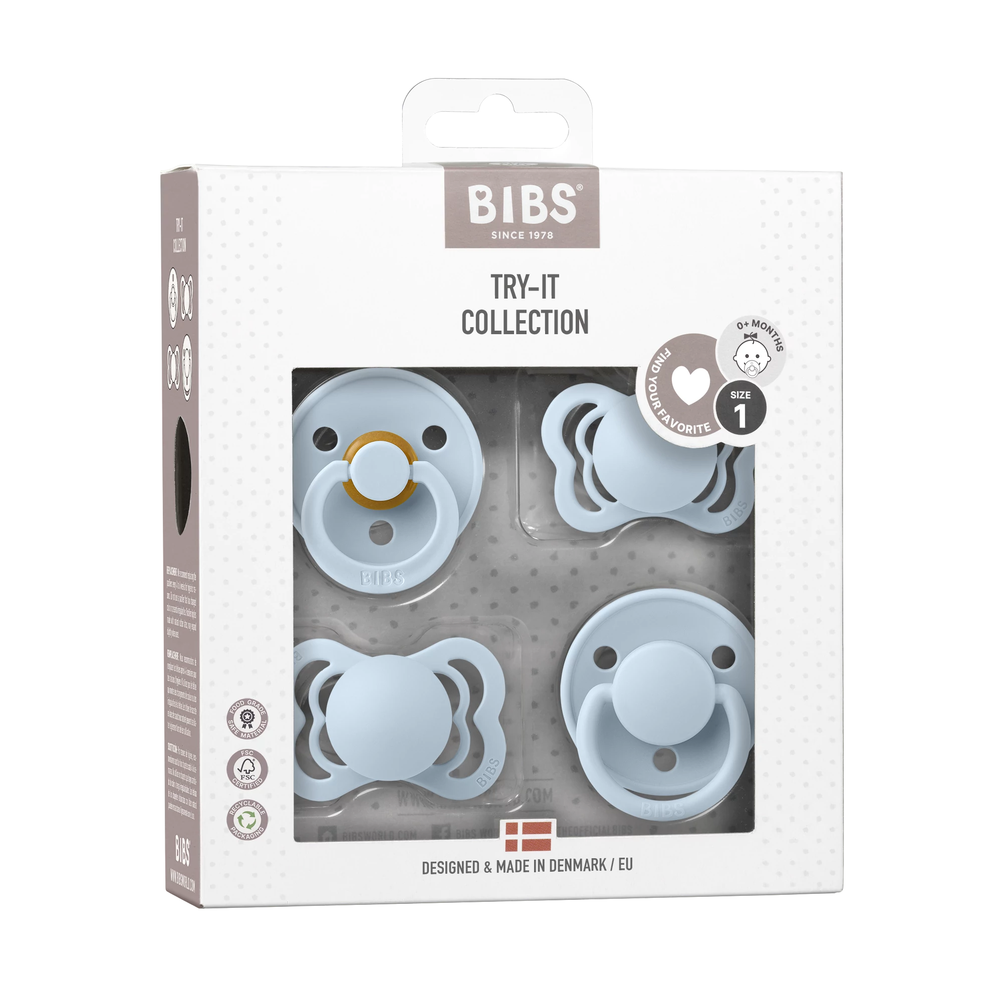 BIBS Try it - pasztellkék