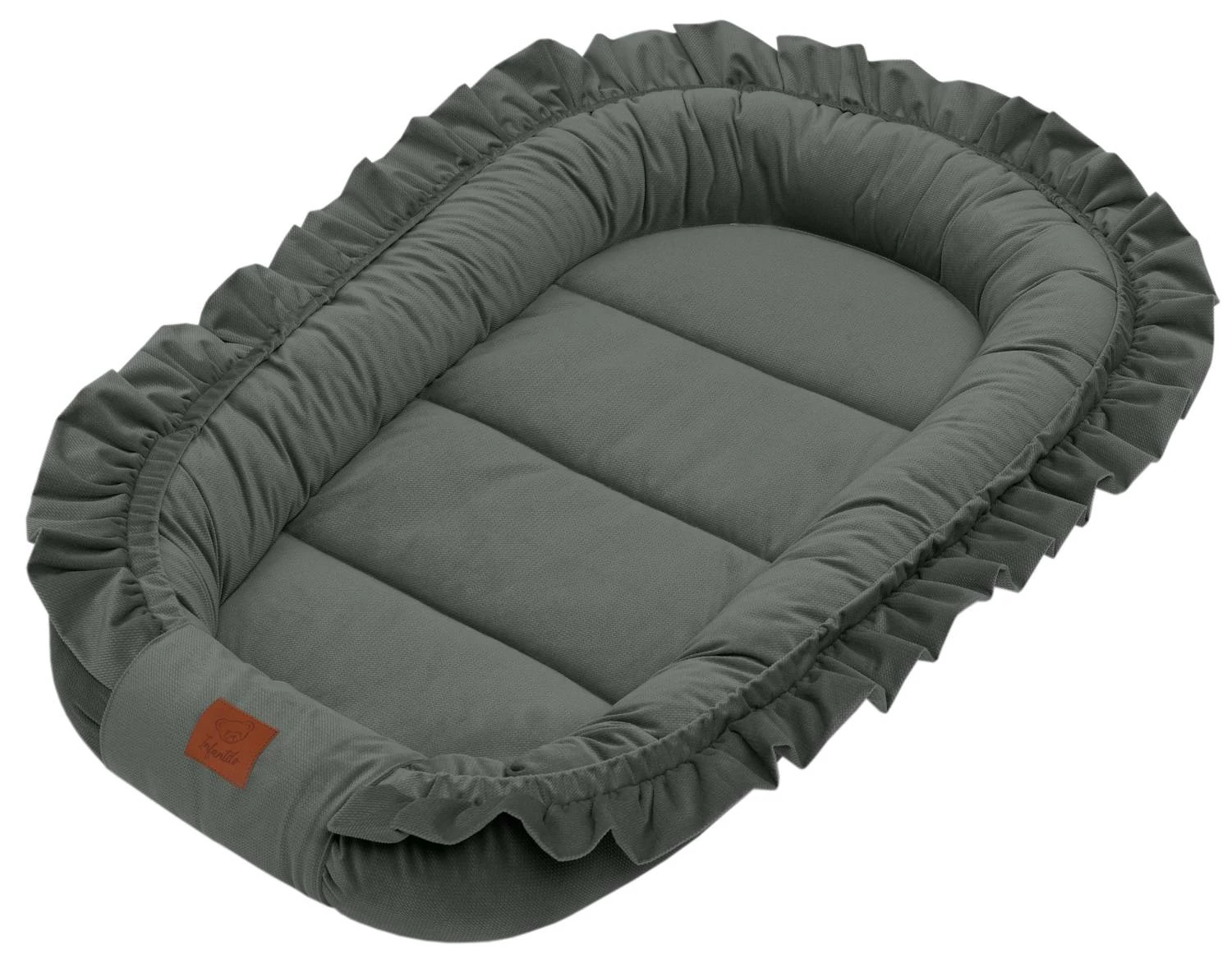 Babafészek prémium velvet khaki