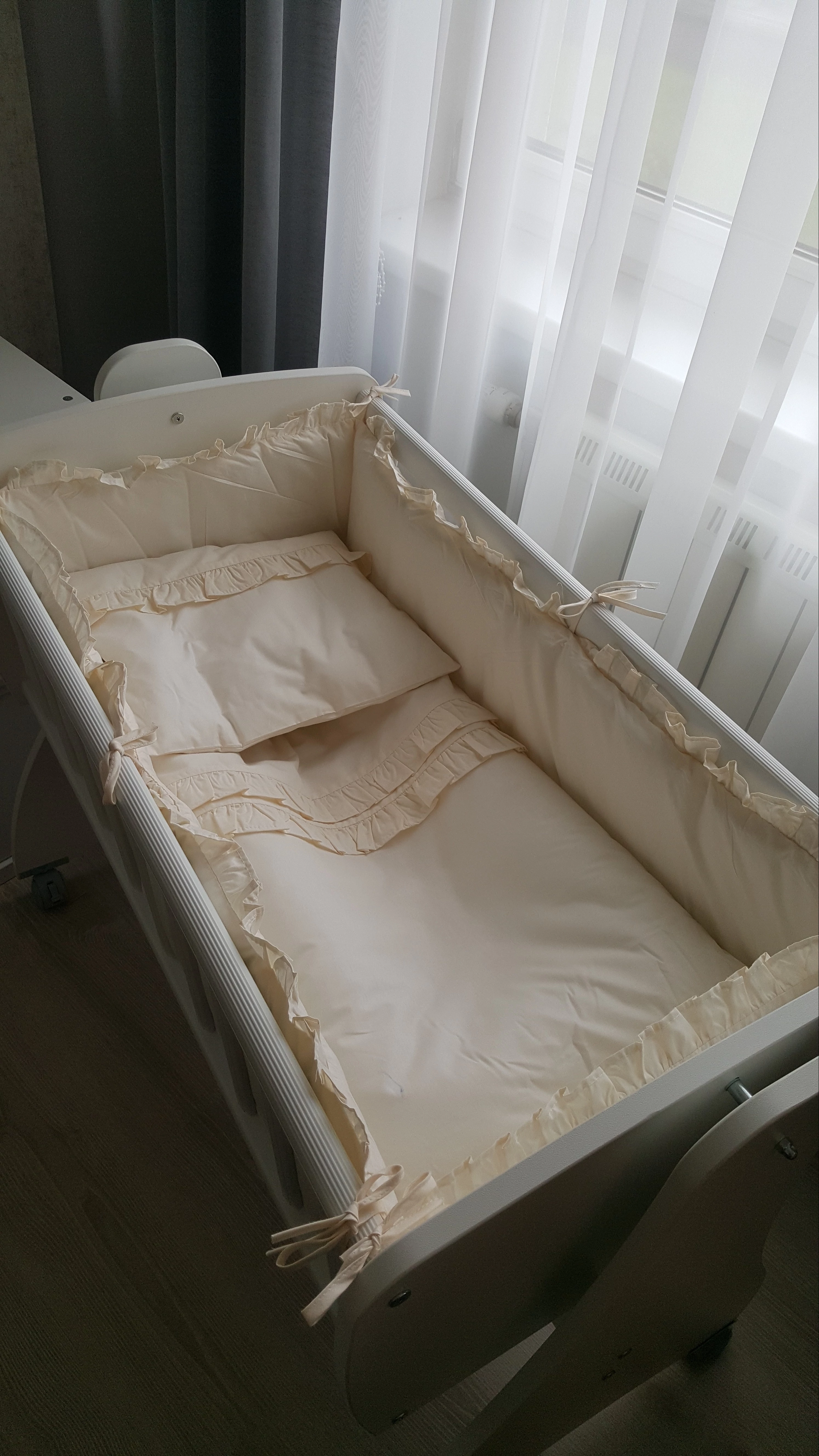 Bölcső ágynemű garnitúra krém