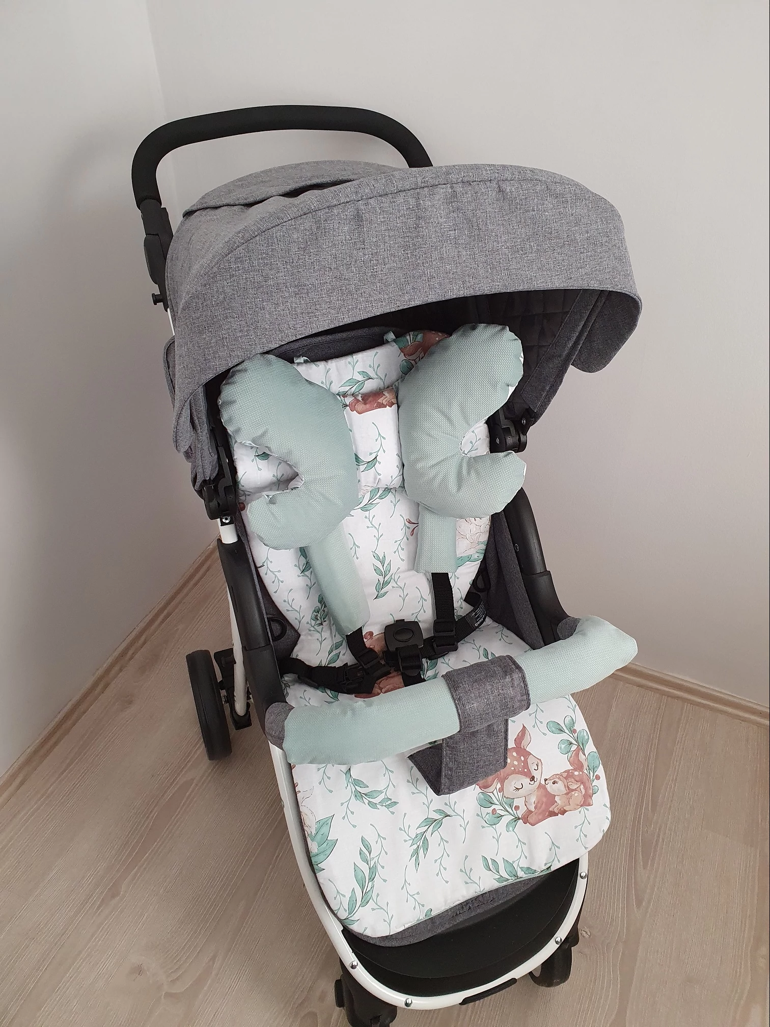 Babakocsi betét szett prémium velvet + LULU Natural