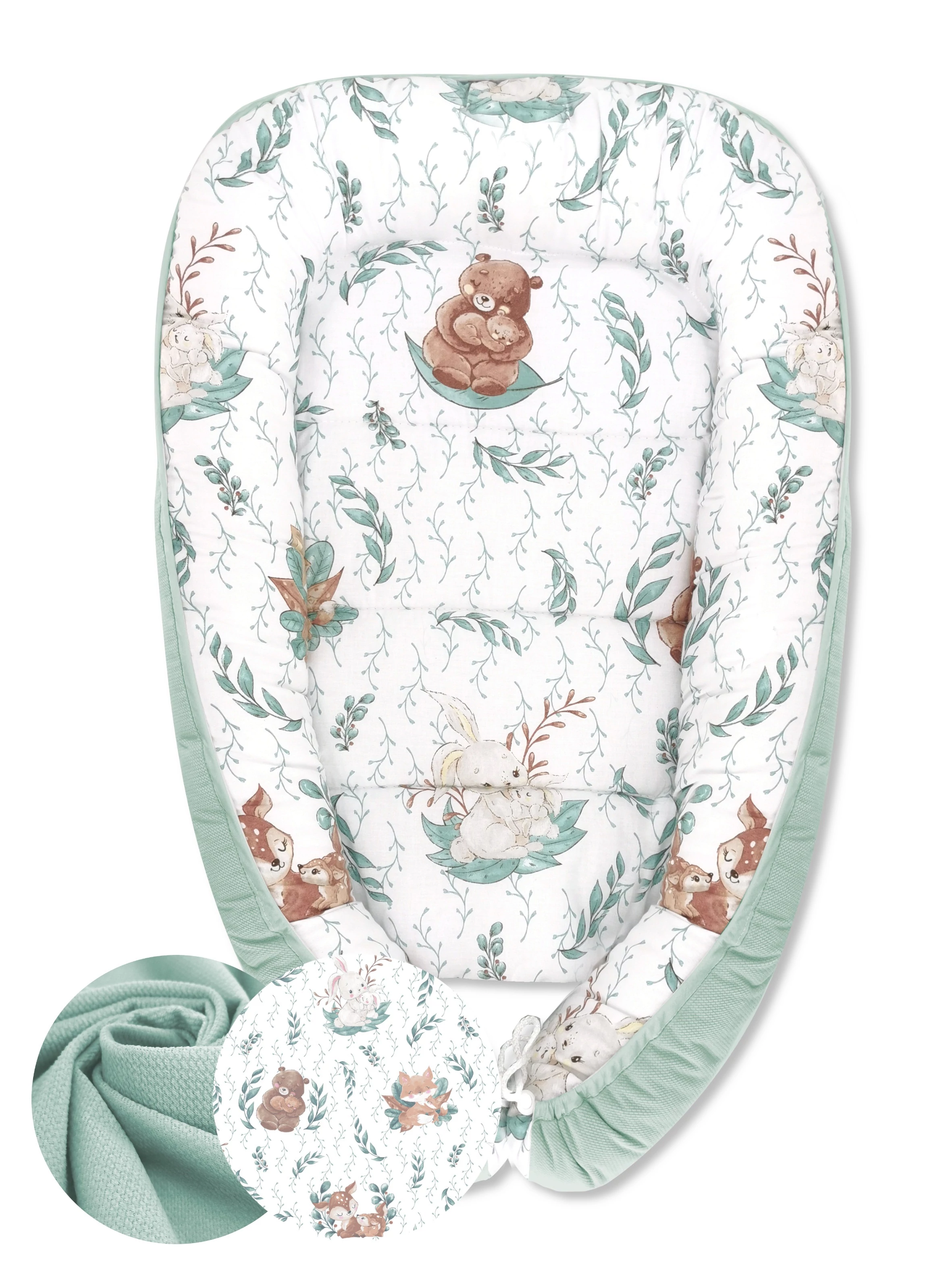 Babafészek prémium velvet LULU Natural