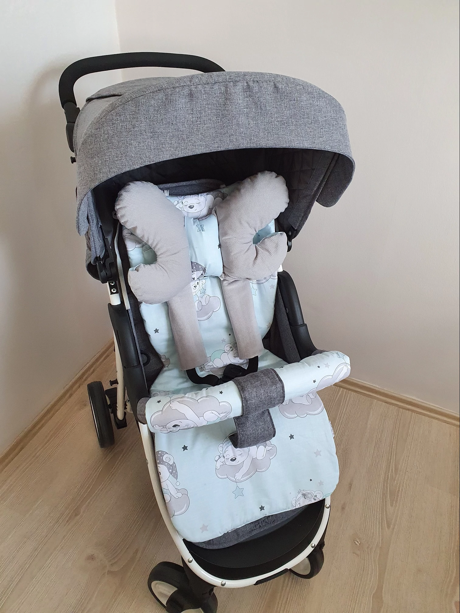 Babakocsi betét szett prémium velvet + Sleepi bear
