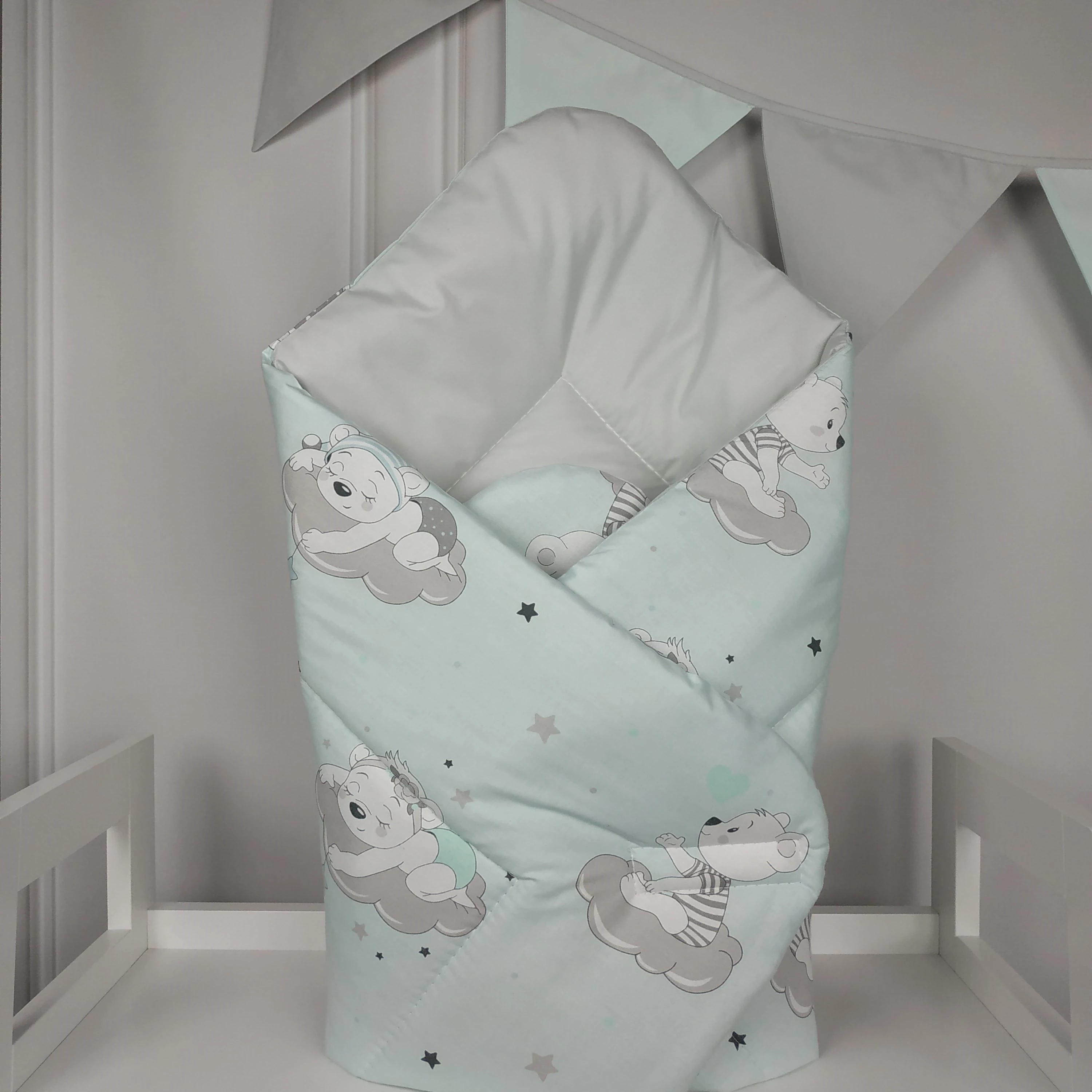 Baby Wrap újszülött KÓKUSZPÓLYA Sleepi Bear