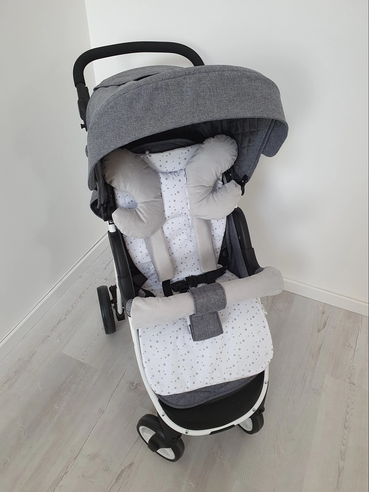 Babakocsi betét szett prémium velvet + Stars