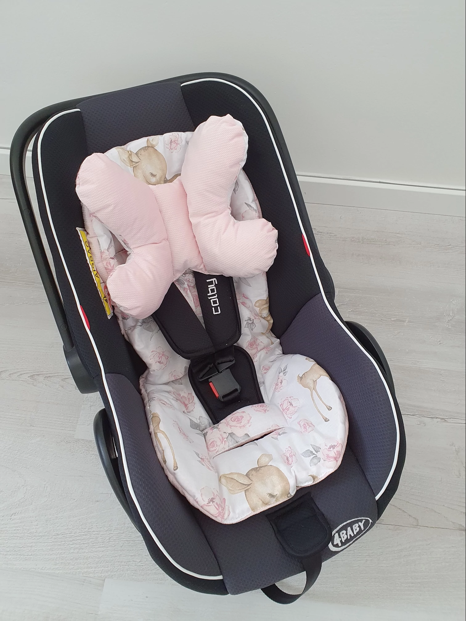 Betét hordozóba prémium velvet Sweet Deer ROSA