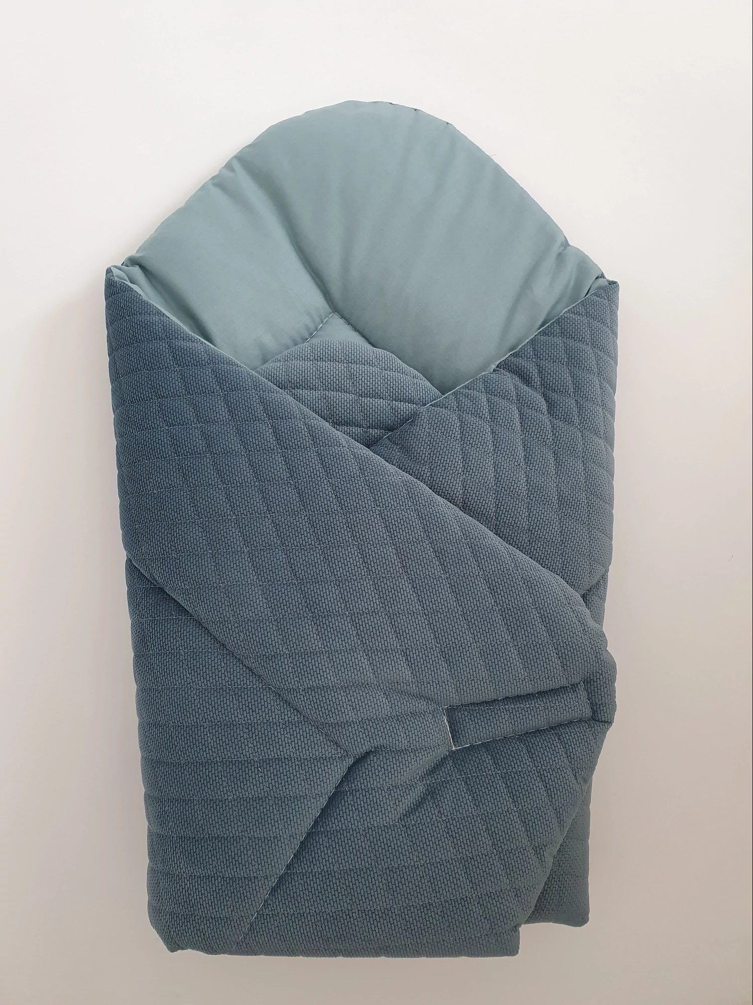 Baby Wrap újszülött pólya prémium VELVET óceánzöld