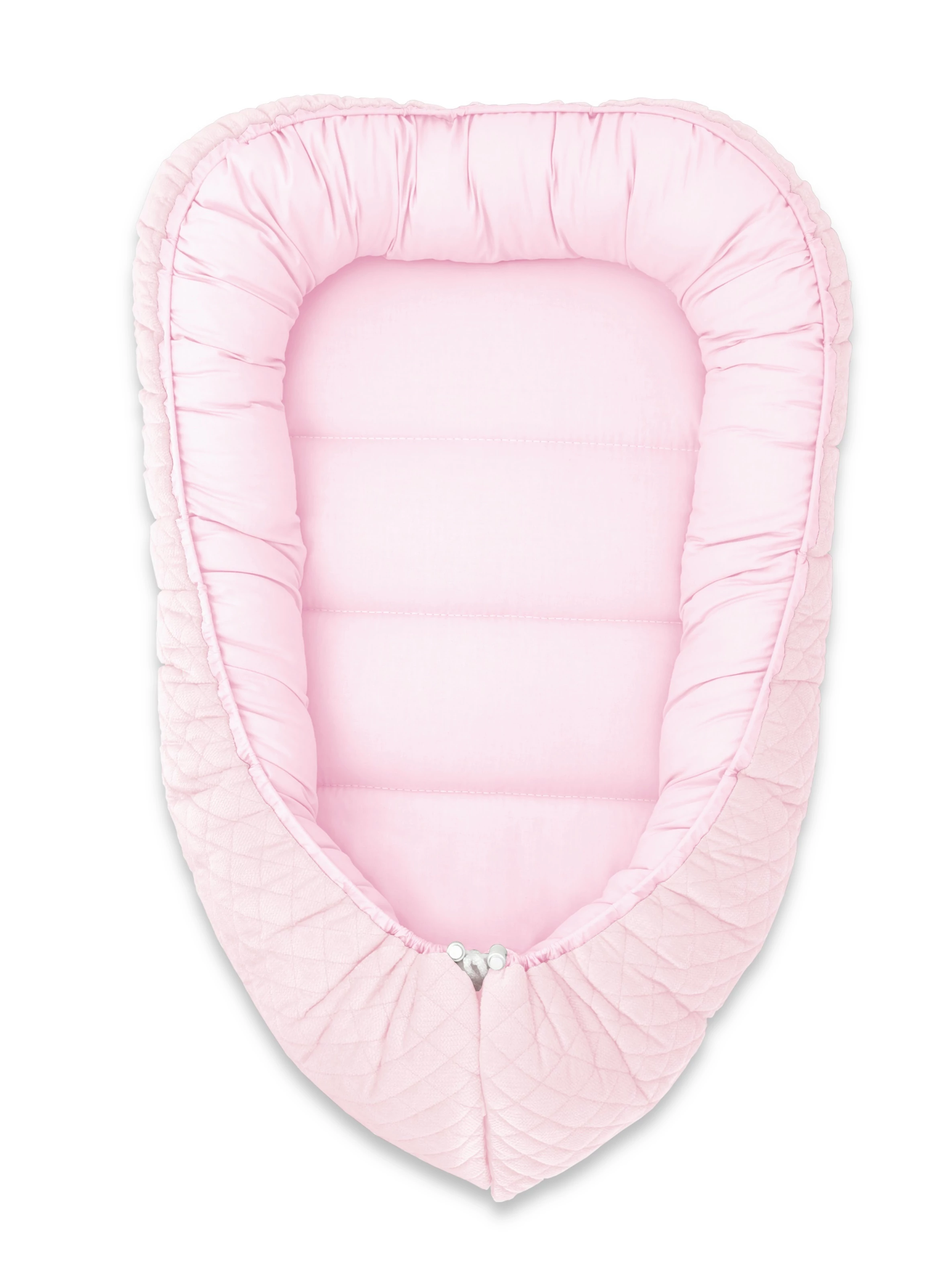 Babafészek prémium velvet rózsaszín