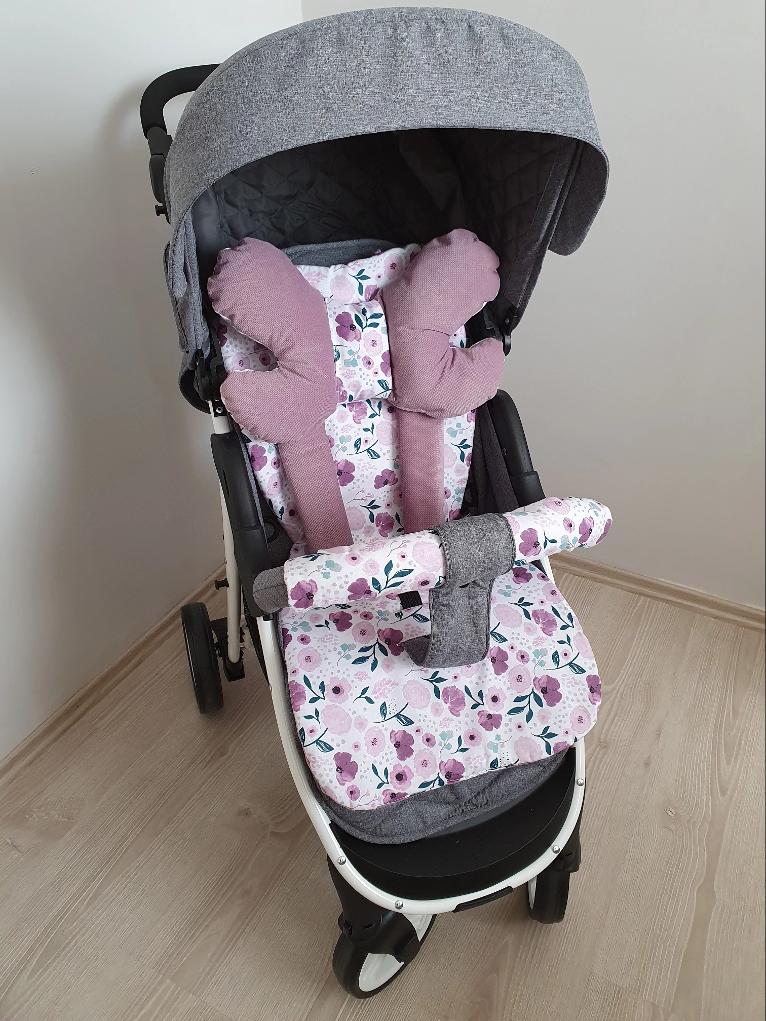 Babakocsi betét szett prémium velvet + Violet
