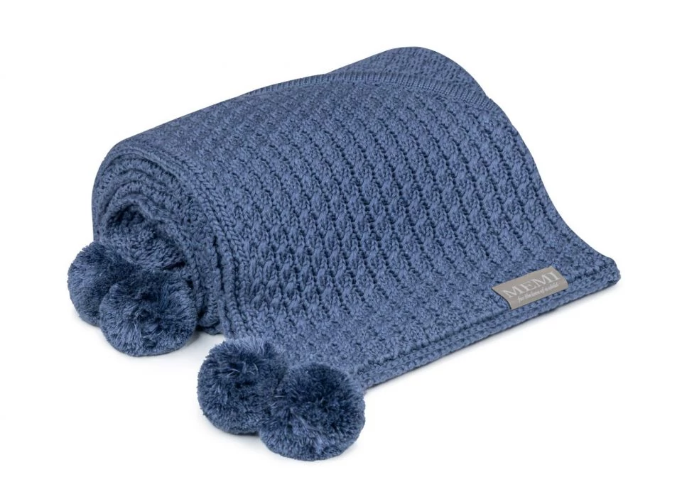 MEMI Prémium kapucnis bambusz takaró denim