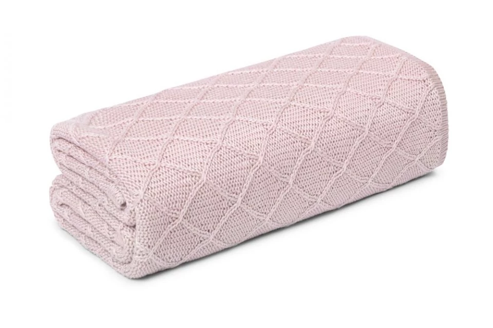My Memi Prémium WAFER kötött bambusz takaró púderrózsaszín