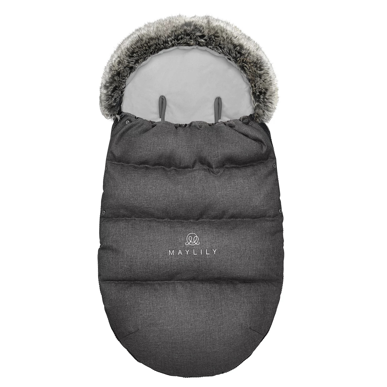 SUPREME bundazsák szőrmés kapucnival graphite