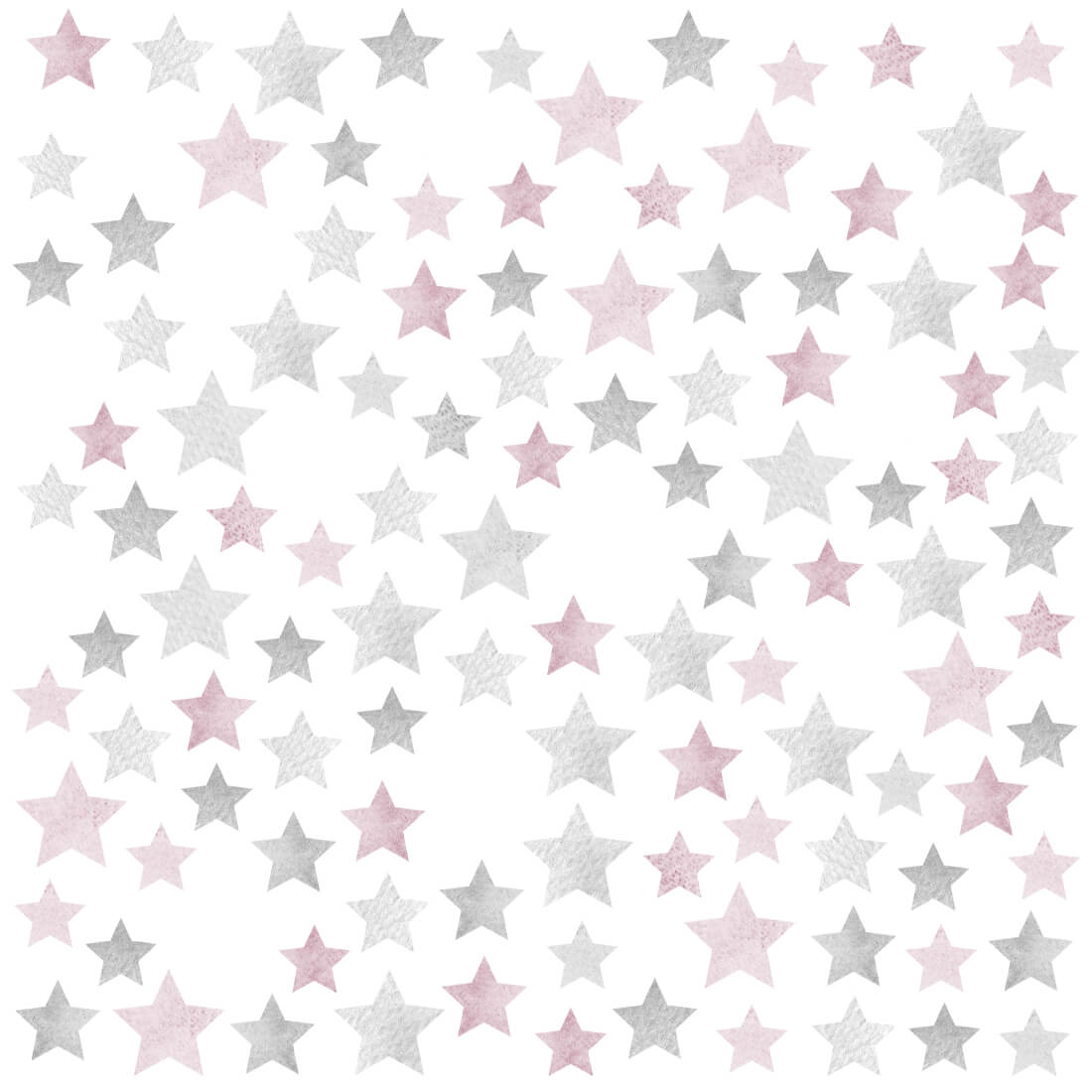 Falmatrica apró csillagok - rózsaszín-ezüst