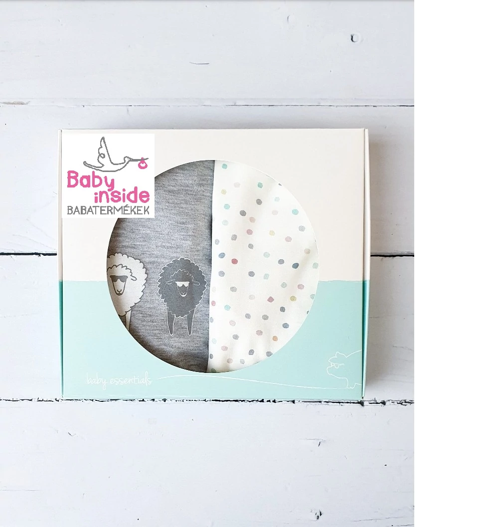 Prémium mózes lepedő 2db-os Sheeps & Dots
