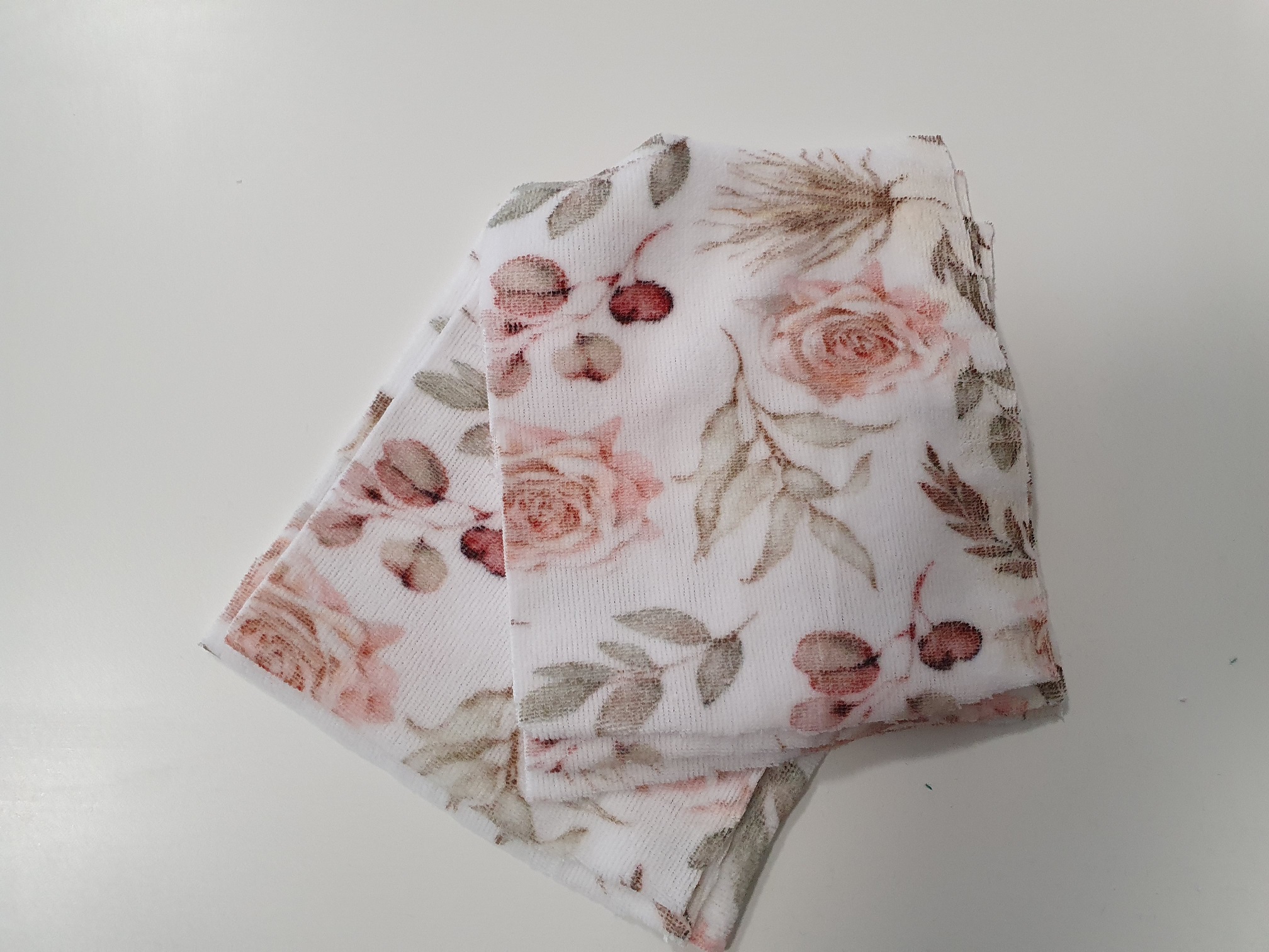 Anyagminta prémium plüss - boho flowers