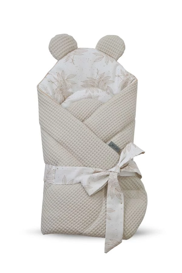 Prémium Baby Wrap újszülött macifüles pólya Leaves