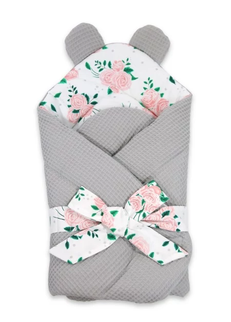 Prémium Baby Wrap újszülött macifüles pólya Roses