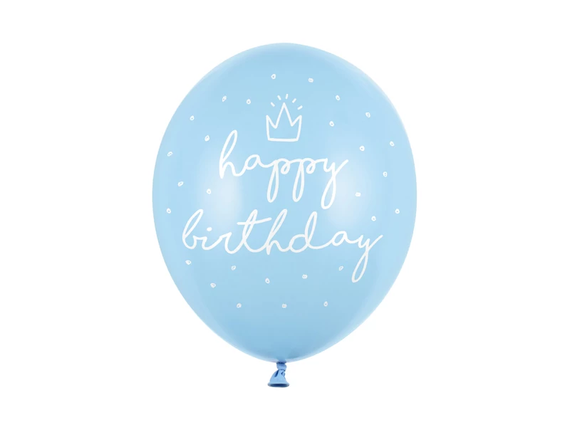 Lufi csomag Happy Birthday pasztell világoskék