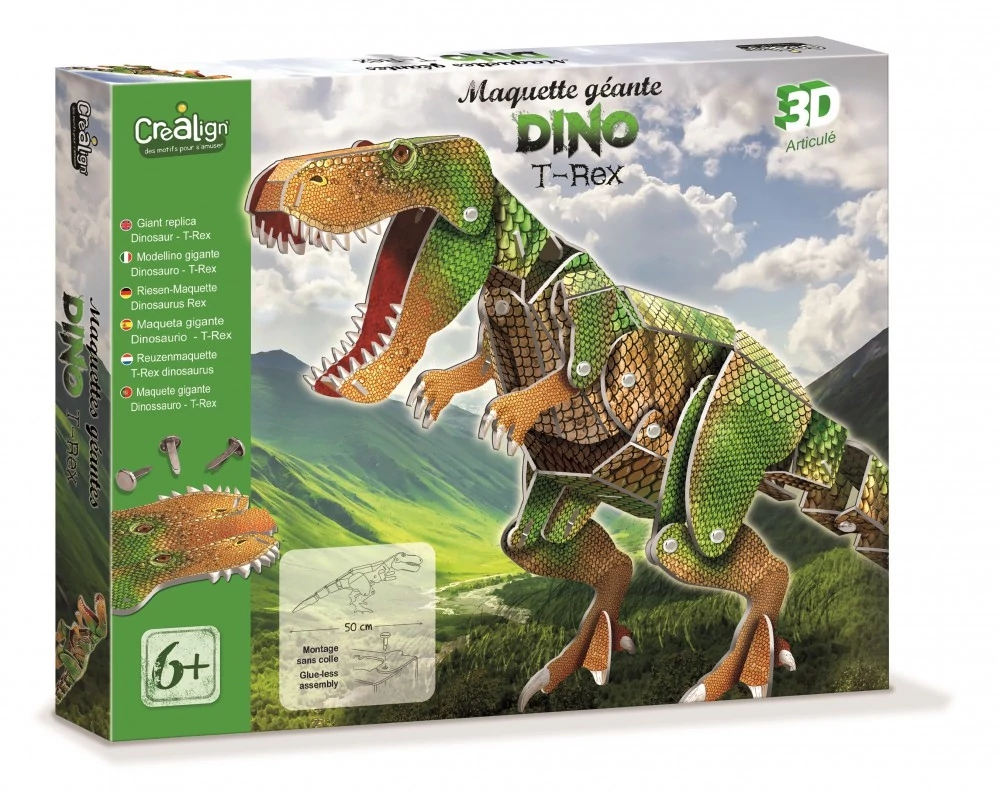 CreaLign óriás T-rex figura készítő kreatív készlet