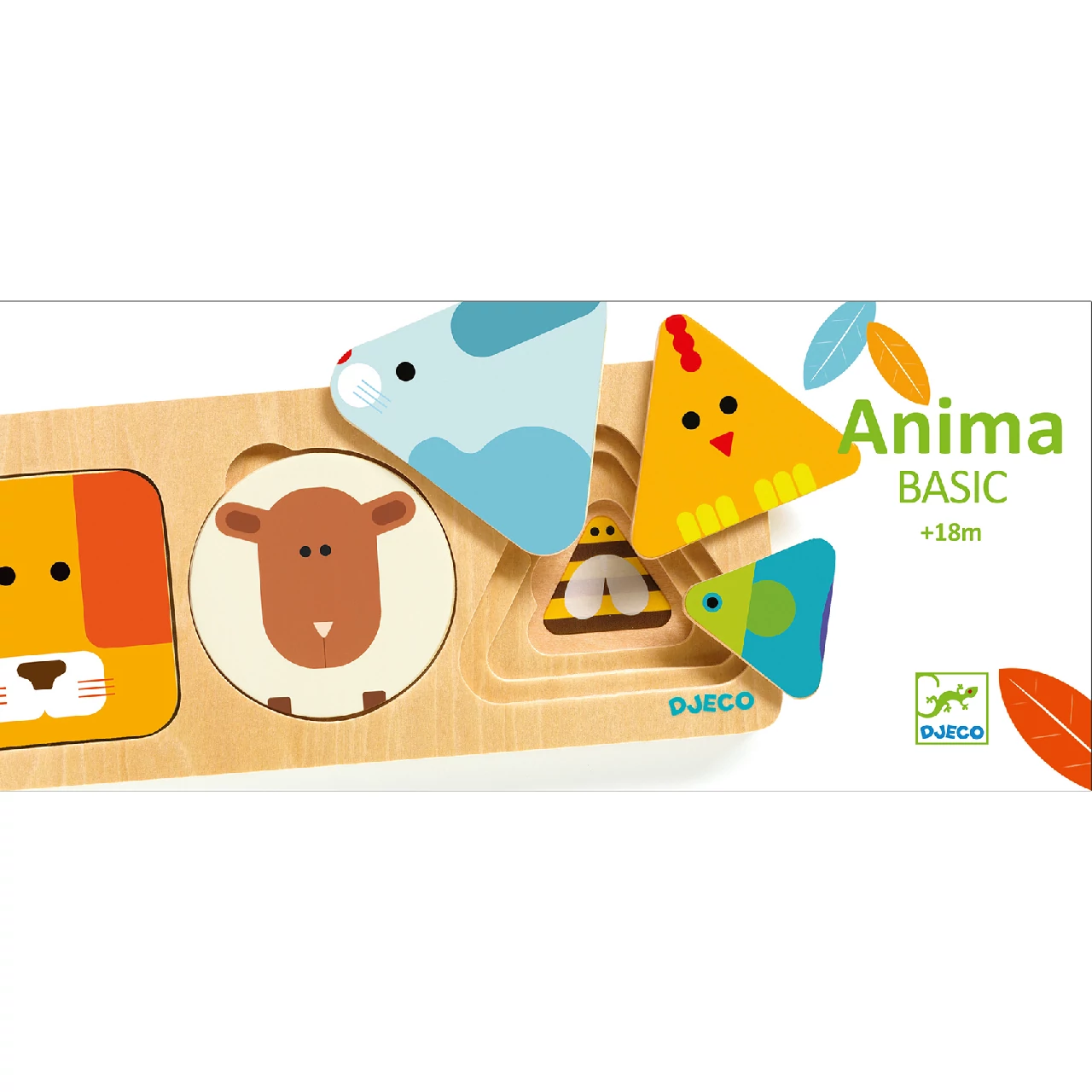 DJECO Formaillesztő, formaberakó - Mini-logika, 3 rétegű - AnimaBasic