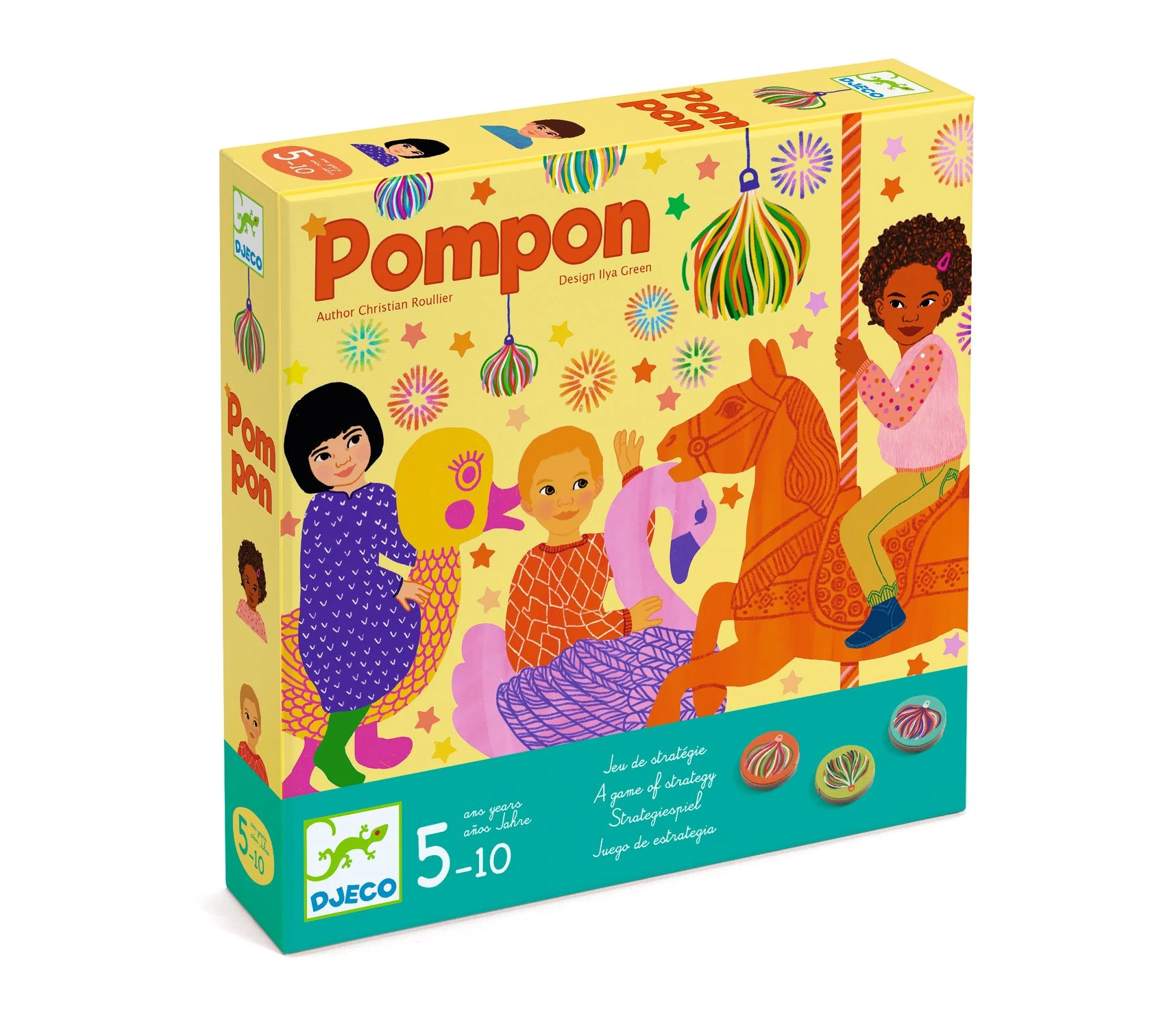 DJECO Társasjáték - Körhintázó - Pompom