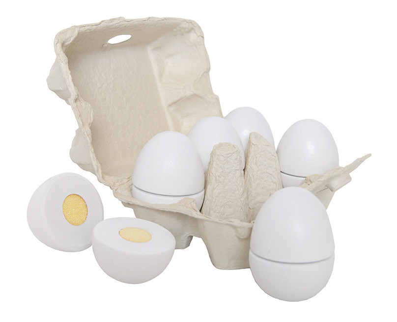 Jabadabado tojástartó 6db fa szeletelhető tojással